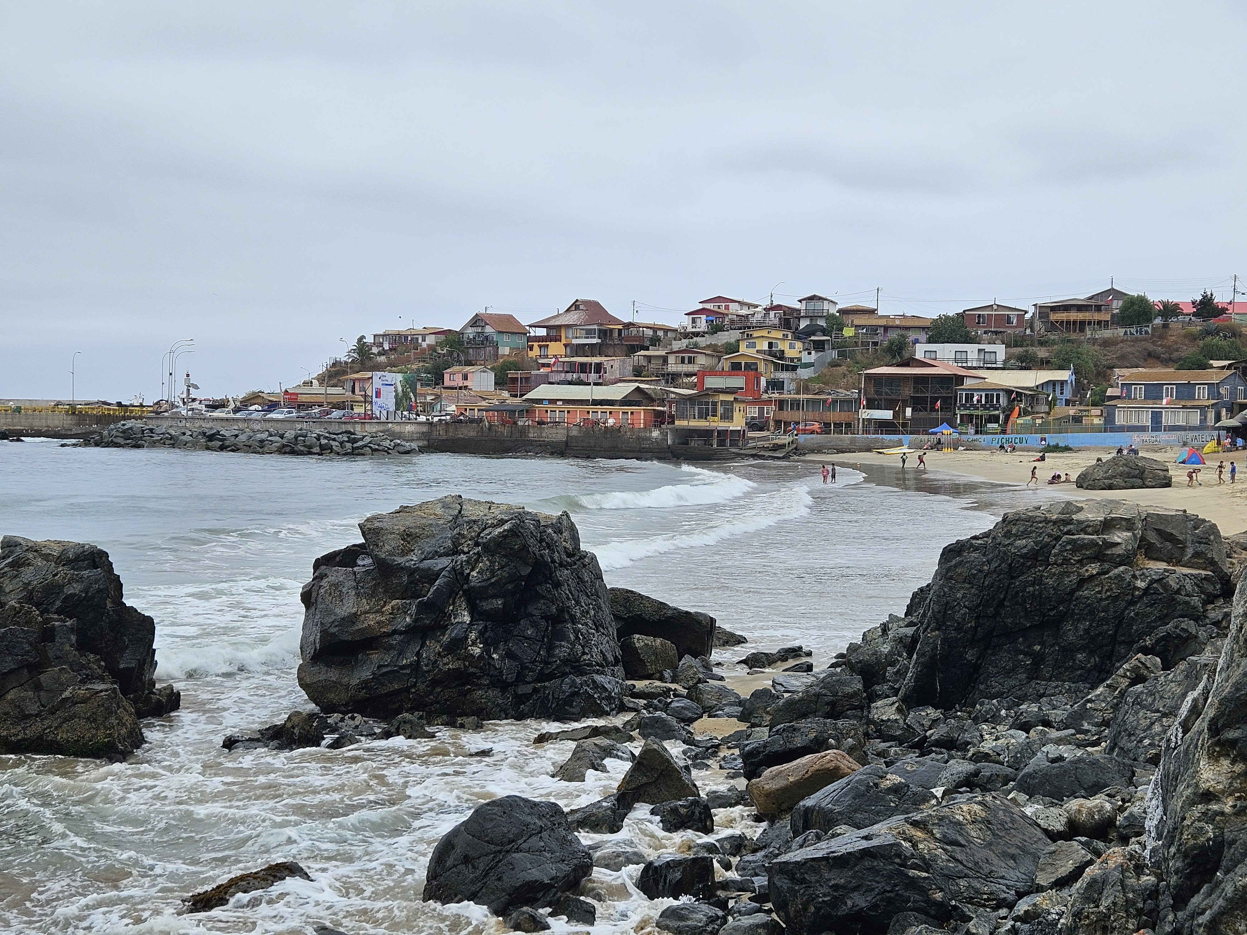 Playa en la quinta región de Chile